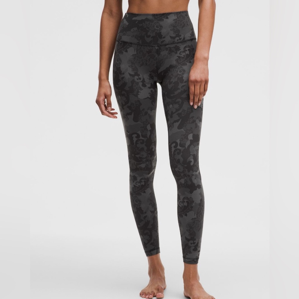 Lululemon Align™ High-Rise Pant 28"COLOR Hidden Heritage Lace Black Multi